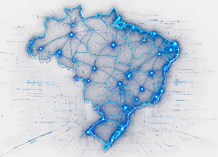 Mapa da rede de atendimento nacional